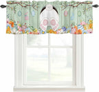 Easter Curtain Valances for Windows, Kitchen Valance Window Treatment, Spring by Unknown