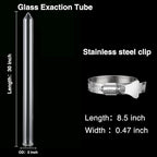Chunful Glass Extractor Extraction Filter Tube 30" Long 50mm Diameter Thick and - Image 2