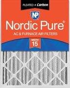 Nordic Pure 16x25x4 Pleated Air Filters MERV 15 Plus Carbon 1 Pack by NordicPure