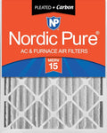 Nordic Pure 20x20x4 Pleated Air Filters MERV 15 Plus Carbon 1 Pack by NordicPure