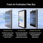 6 Inch Fresh Air Intake Inline Filter Box - Image 3