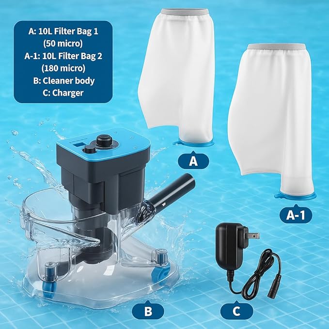 Cordless Pool Leaf Vacuum Cleaner - Image 2