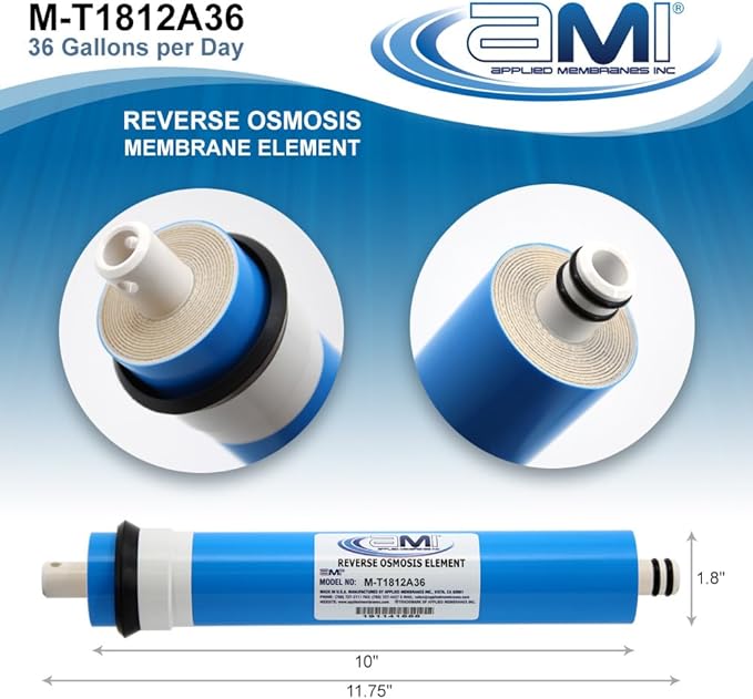 APPLIED MEMBRANES INC. 36 GPD Reverse Osmosis Membrane | RO Membrane Water - Image 2
