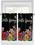 Spring Flowers Kitchen Curtains 54 Inches Length, Watercolor Country Colorful by Unknown