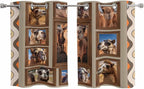 2 Panel Kitchen Cafe Curtains, Desert Camels Sunlight Filtering Nature Air by Hokiten