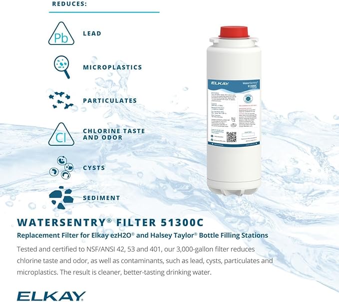 Elkay Genuine WaterSentry 51300C Lead + Microplastics NSF/ANSI Certified Filter - Image 2