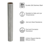 PATIKIL 40" L x 10" W Woven Wire Mesh, 150 Mesh 304 Stainless Steel Air Vent - Image 3