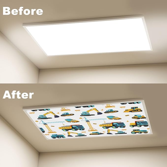 4 Pcs Fluorescent Light Covers for Ceiling Lights Seamless Construction - Image 4