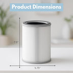 Nispira 3-in-1 True HEPA with Activated Charcoal Replacement Filters, - Image 2