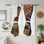 Farm Cows Bathroom Curtains 63 Inch Length, Window Curtains Tab Top, Farmhouse - Image 5