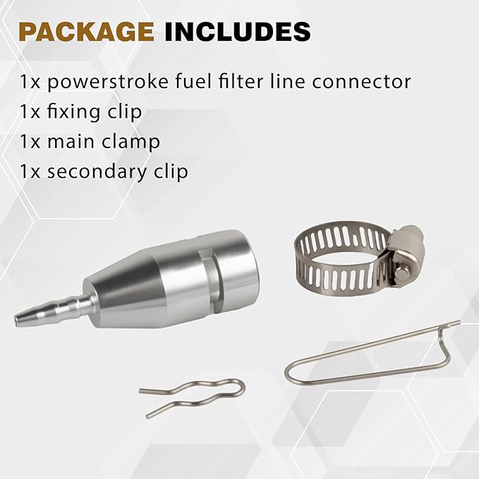 Aluminum 6.7L Powerstroke Fuel Filter Return Line Connection Return Line Repair - Image 5