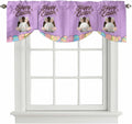 Purple Easter Tie Up Valance Curtains by Unknown