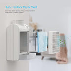 3-in-1 Indoor Dryer Vent, Stainless Steel Screen Filter, Polyester Filter and - Image 2