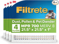 Filtrete 21.5x21.5x1 AC Furnace Air Filter, MERV 8, MPR 700, Tough on Pollen by Filtrete