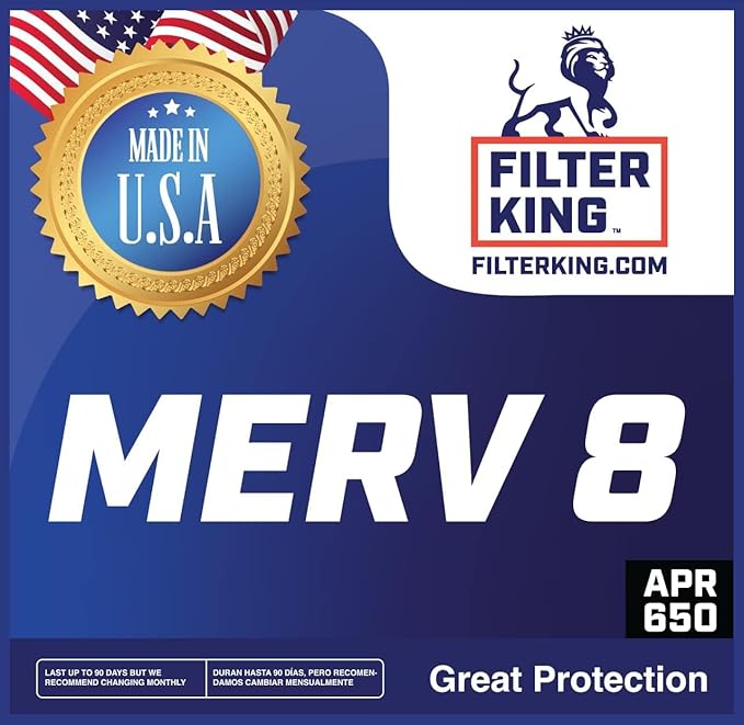 Filter King 16x25x4 Air Filter | 3-PACK | MERV 8 HVAC Pleated A/C Furnace - Image 2