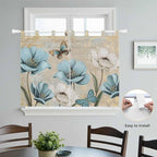 Spring Flowers Bedroom Curtains 63 Inch Length, Window Curtains Tab Top - Image 4