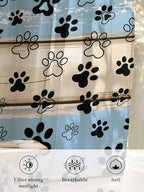 Sheer Curtains 84 Inches Long, Vintage Farmhouse Rustic Wooden Grain Privacy - Image 6