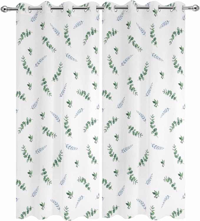 Leaf Outdoor Curtains for Patio Summer Jugal Leaves Pastoral Plant Waterproof - Image 9