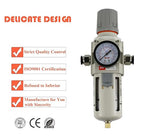 RIH Pneumatics 1/2"NPT Air Filter Pressure Regulator Combo Piggyback, 5 Micron - Image 6