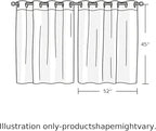 2 Panel Kitchen Cafe Curtains, Desert Landscape Sunlight Filtering Nature Air - Image 9