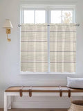 Vintage Country Wooden Board Window Valance Curtains, Gradient Wood Grain Line by IDOWMAT