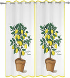 Lemons Outdoor Curtains for Patio Summer Fruit Lemon Tree Waterproof Outside - Image 9