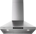 Wall Mount 36 Inch Range Hood 900 CFM, Ductless/Ducted Convertible Kitchen Hood by VIKIOHOME