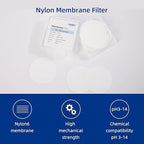 100 Pieces/Pack PTFE Disc Membrane Filters Hydrophilic 47mm Diameter 0.45µm - Image 3