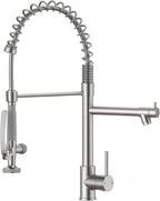Fapully Commercial Pull Down Kitchen Sink Faucet by Fapully