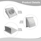 ABS Exterior Wall Ventilation Grille - Image 6