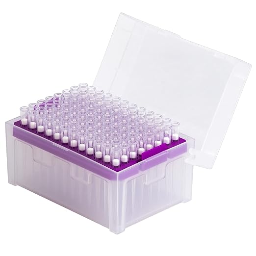 200UL Pipette Tips with Filter Universal, Sterilized, Transparent Color - Image 2
