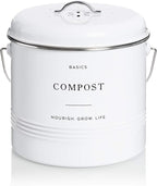 D'Lifeful Kitchen Compost Bin – 1.3 Gallon Countertop Farmhouse Compost - Image 9