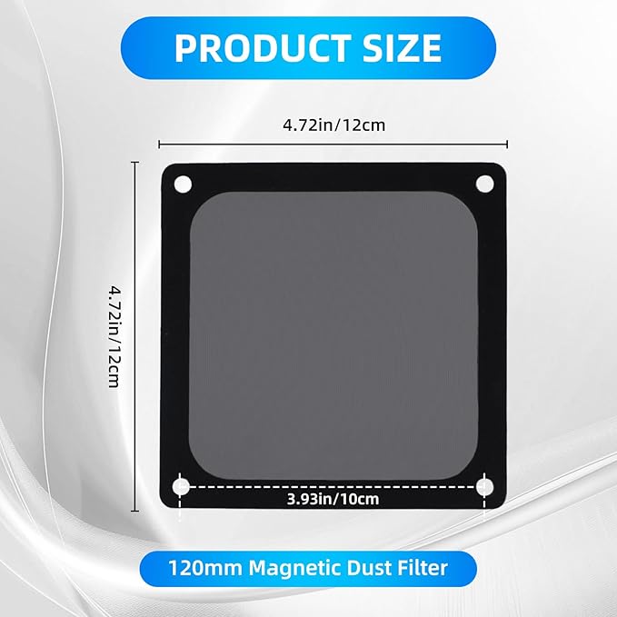 120mm Fan Dust Filter Mesh Compatible - Image 2