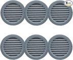 VENTS-US - 4" Round Plastic Vent Cover in Slate Grey - Compatible with a 4 Inch by VENTS-US