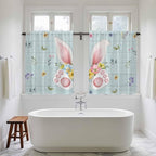 Easter Kitchen Curtains 54 Inch Long 2 Panel Set, Rod Pocket Window Curtains - Image 5
