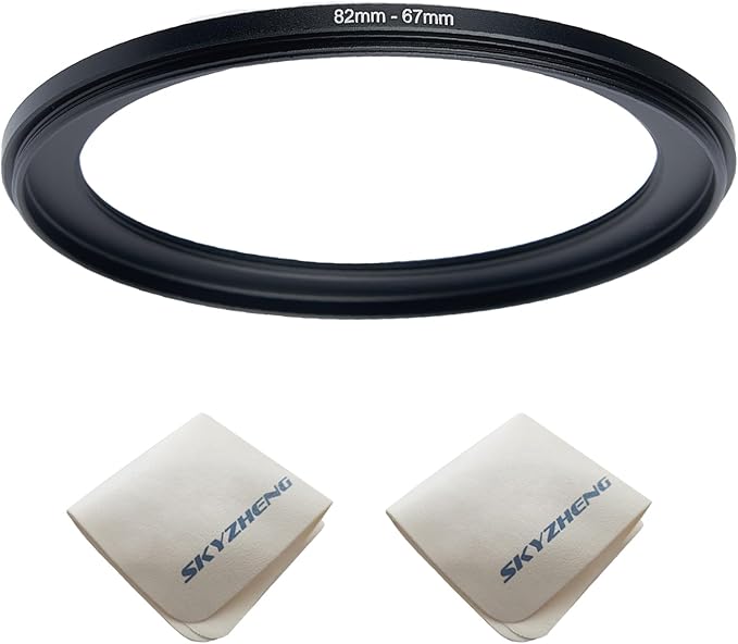 82mm Lens to 67mm Camera Lens Adapter 82mm to 67mm Step Down Ring Adapter Ring by SKYZHENG