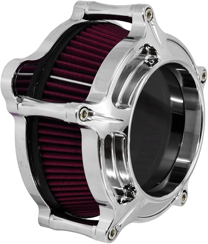 HDBUBALUS Motorcycle Air Filter Cleaner Intake Filter System Kit - Image 2