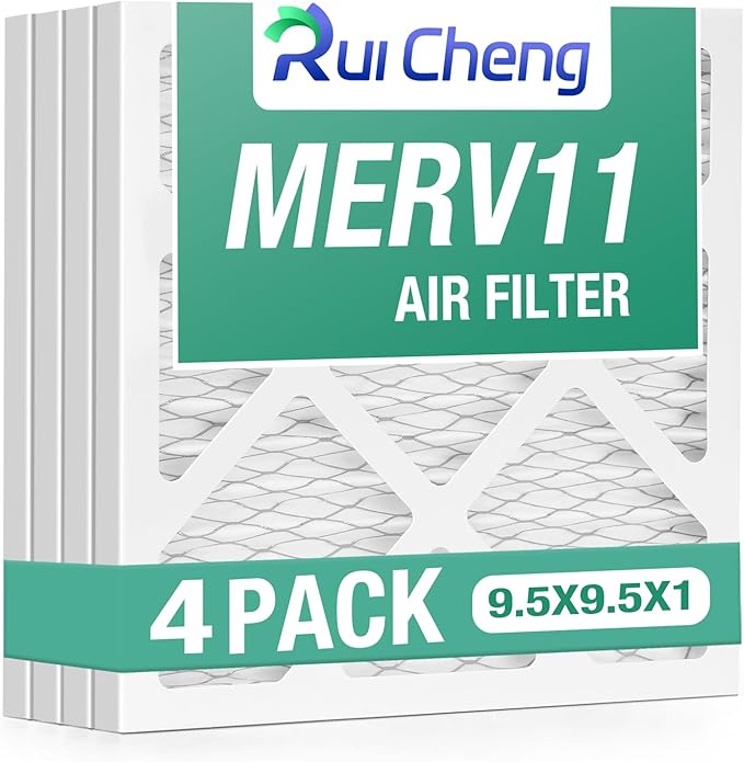 4 Pack Updated 9x9x1Air Filter, pertain Merv 11 HVAC Pleated A/C Furnace Filters by Unknown