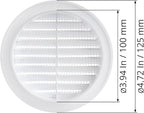 White 4" Inch Round Ventilation Grille - Image 5