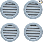 VENTS-US - 4" Round Light Grey Plastic Vent Cover by VENTS-US
