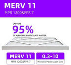 10x10x1 MERV 11 Pleated Air Filter MPR 1000-1200 & FPR 7, Furnace Air Filters - Image 4
