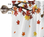 Fall Kitchen Curtain Set, Light Filtering Short Curtains Valance - Image 5