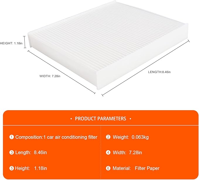 Original Equipment Manufacturer Cabin Air Filter Compatible - Image 6