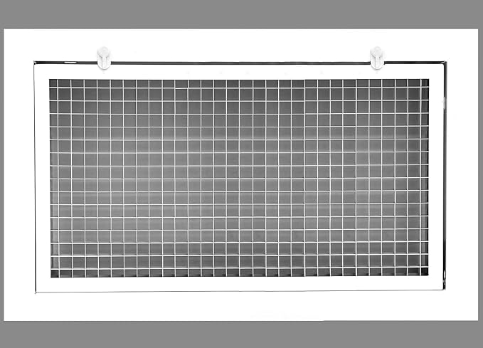 HVAC Premium 12'' x 6'' Cube Core Eggcrate Return Air Filter Grille by HVACPremium