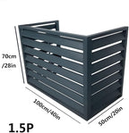 Multifunctional Aluminum Shutter Privacy Fence, Mini Split Cover - Image 2