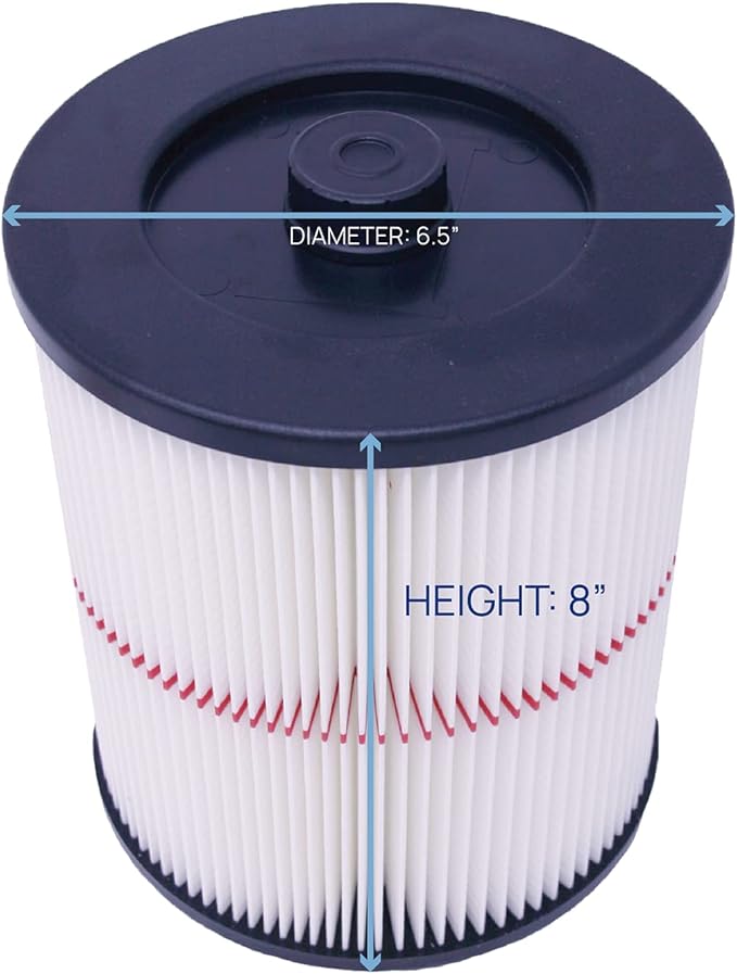 Filter Bros 17816 Red Stripe Replacement Fits Craftsman Shop Vacuums 5 Gal Plus - Image 2