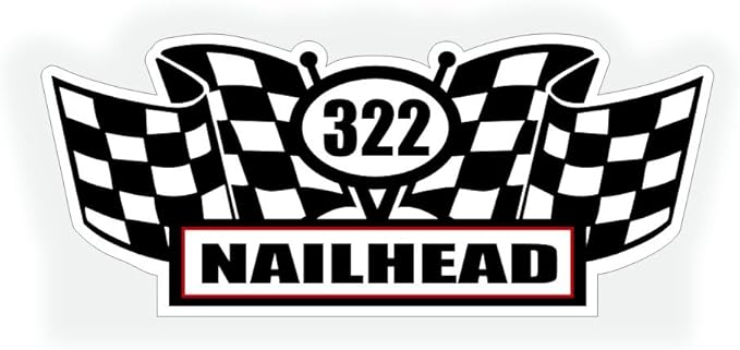 2X Engine Window Air Cleaner Sticker Decal, 322 Nailhead - Image 2
