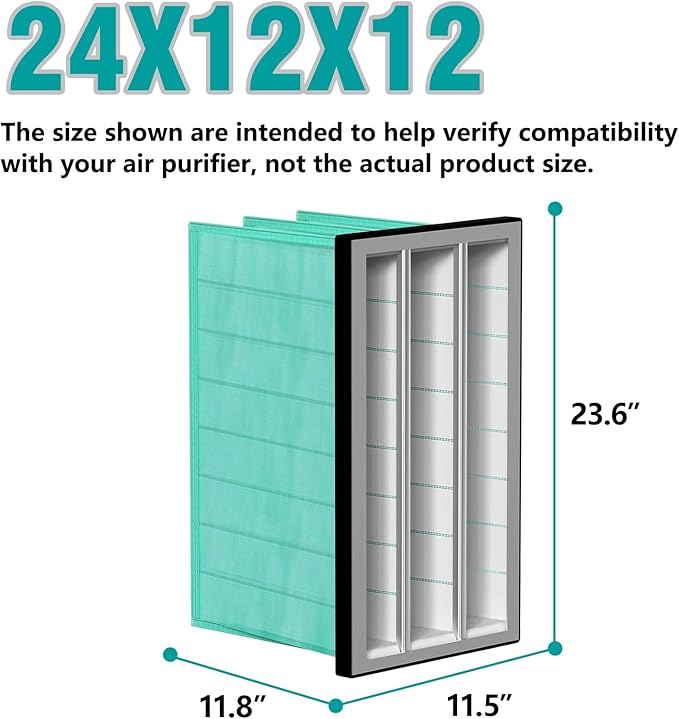24x12x12 MERV 14 Air Filter Replacement - Image 2