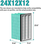 24x12x12 MERV 14 Air Filter Replacement - Image 2