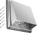 Upgraded 4" Stainless Steel 304 Dryer Vent Cover Outdoor by QWENETO